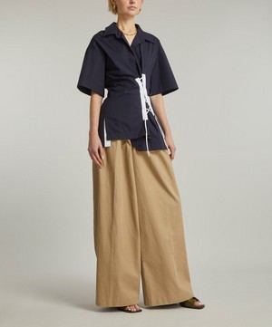 Dries Van Noten - Lace-Up Cotton Shirt image number 1