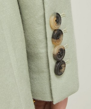 Dries Van Noten - Pleated Tuxedo Trousers image number 4