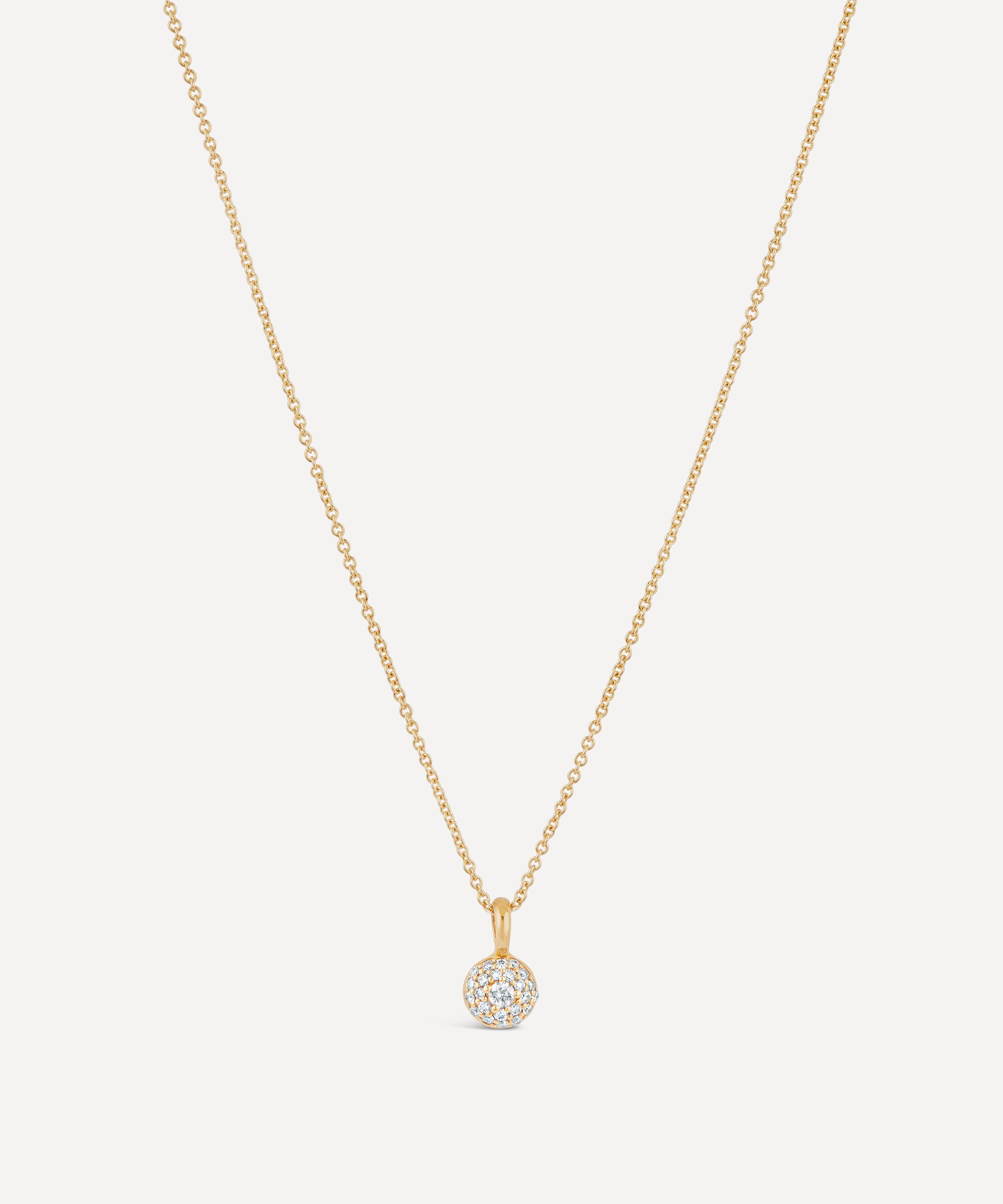 Dinny Hall - 9ct Gold Diamond Bonbon Pendant Necklace