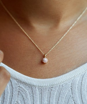 Dinny Hall - 9ct Gold Diamond Bonbon Pendant Necklace image number 2