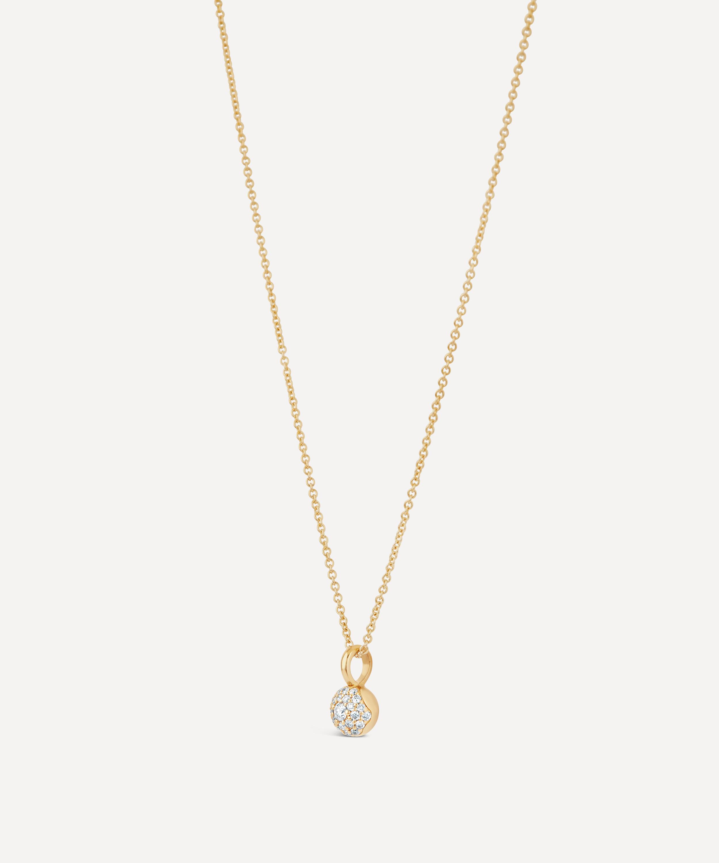Dinny Hall - 9ct Gold Diamond Bonbon Pendant Necklace image number 3