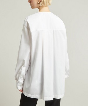Dries Van Noten - Embellished Twisted Oversized Shirt image number 3