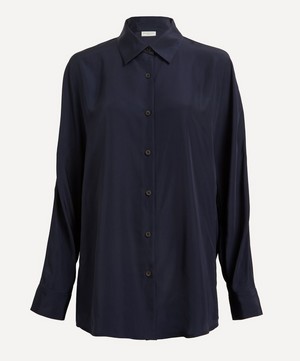Dries Van Noten - Oversized Navy Shirt image number 0