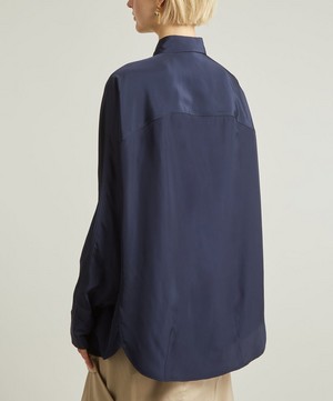 Dries Van Noten - Oversized Navy Shirt image number 3