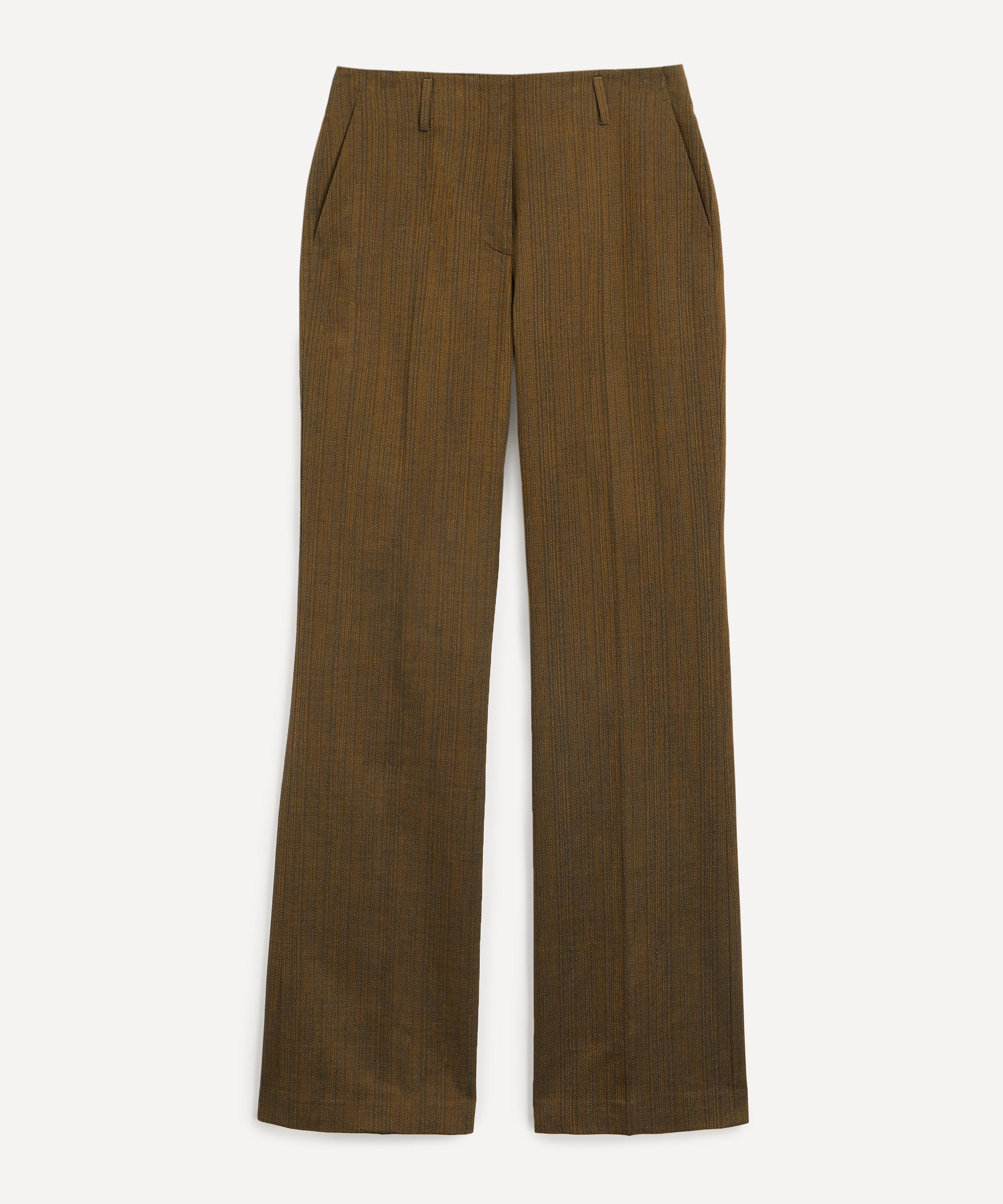 Straight leg cheap striped trousers