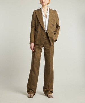 Dries Van Noten - Straight Leg Striped Trousers image number 1