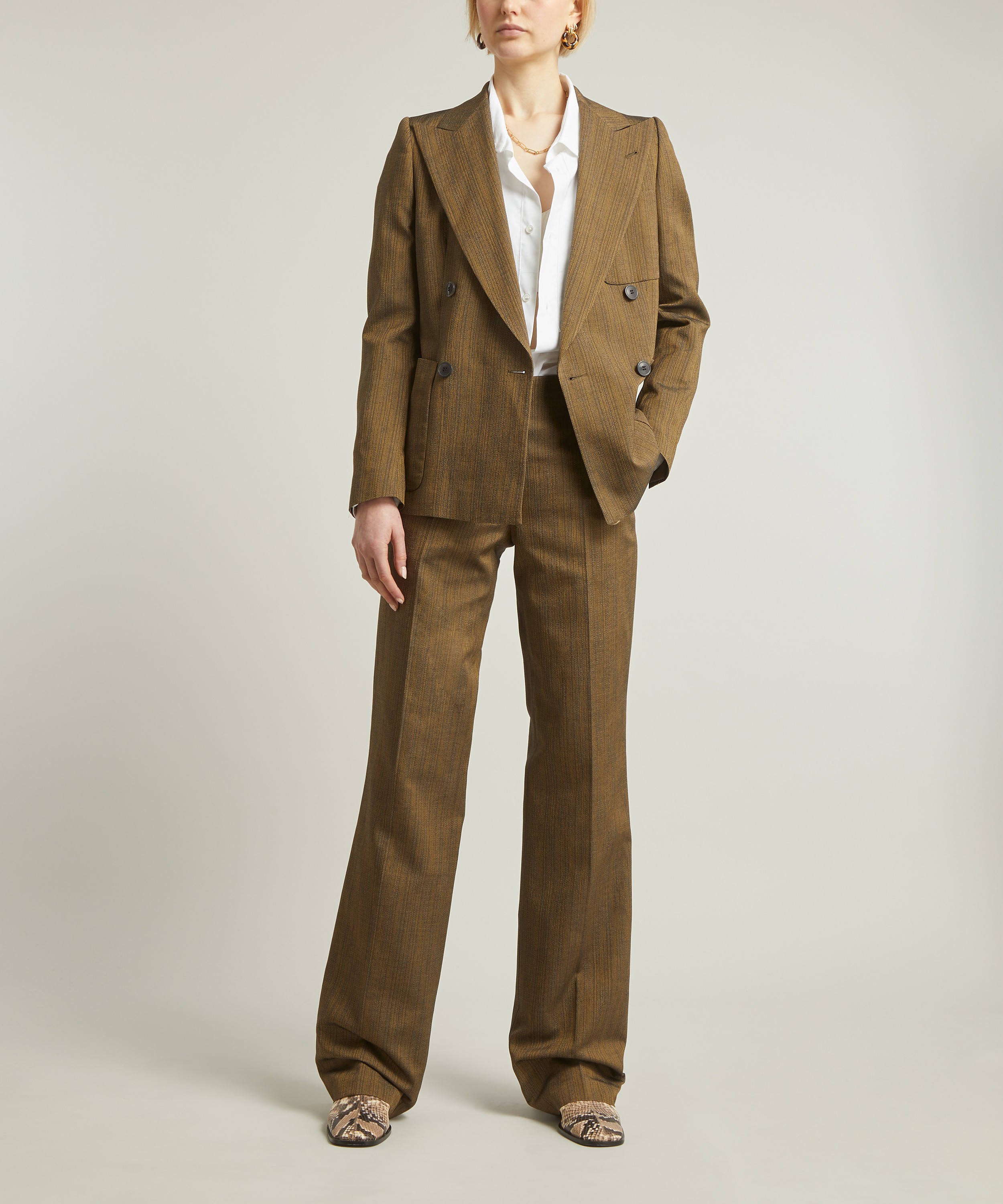 Dries Van Noten - Straight Leg Striped Trousers image number 1