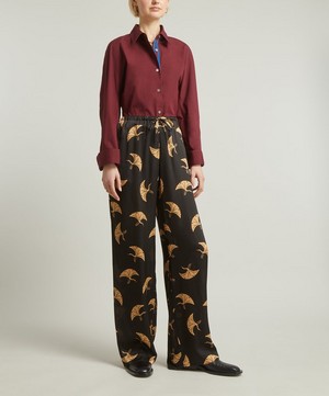 Dries Van Noten - Printed Silk Trousers image number 0