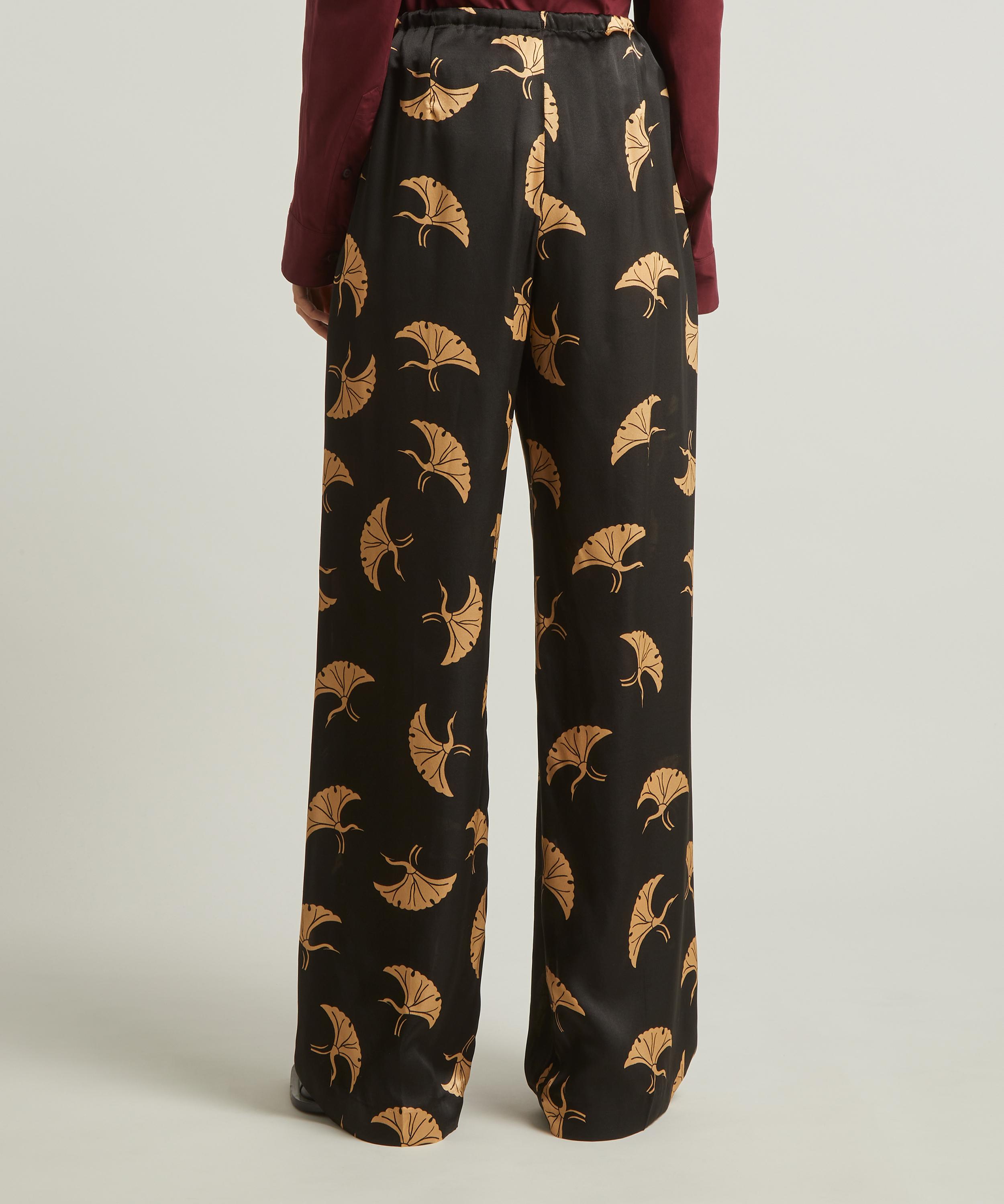 Dries Van Noten Printed Silk Trousers | Liberty
