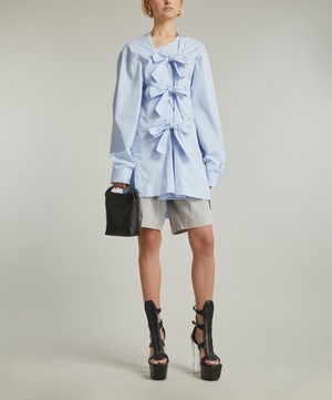 Dries Van Noten - Oversized Shirt With Bow Detail image number 1