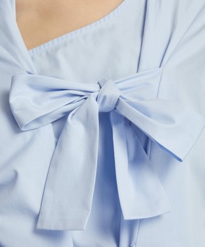 Dries Van Noten - Oversized Shirt With Bow Detail image number 4
