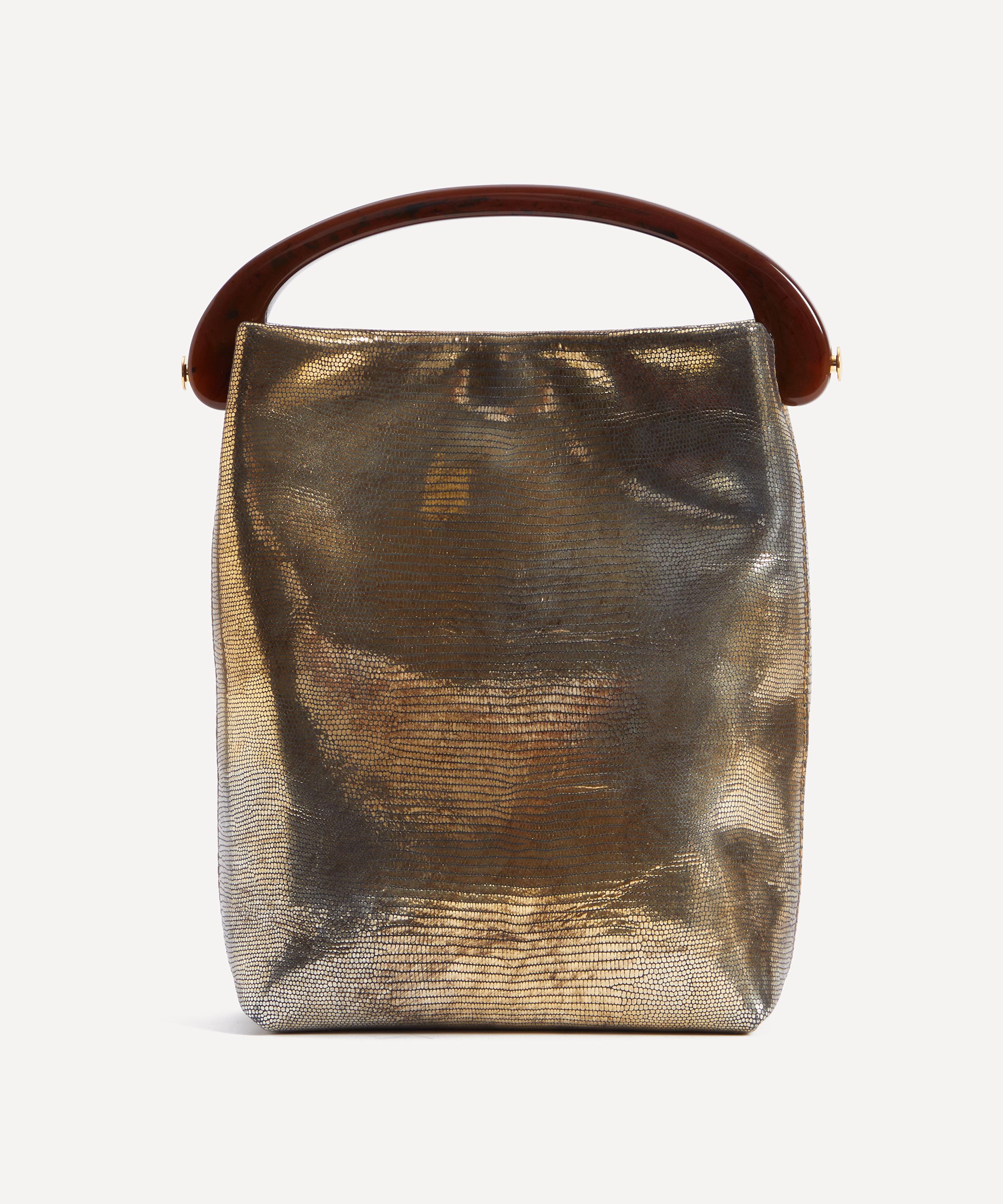 Dries Van Noten - Iguana Print Leather Crossbody Bag image number 0