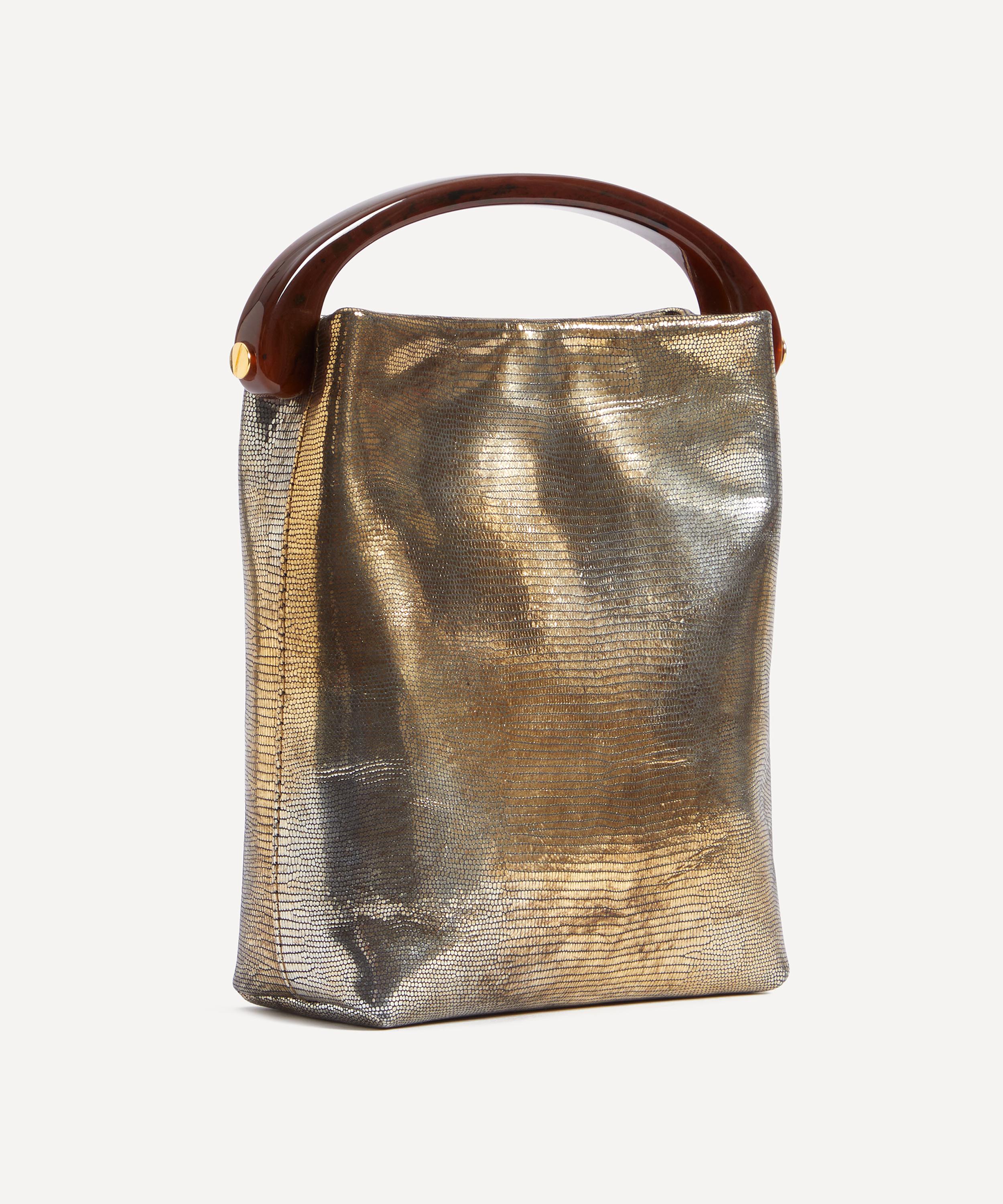Dries Van Noten - Iguana Print Leather Crossbody Bag image number 2