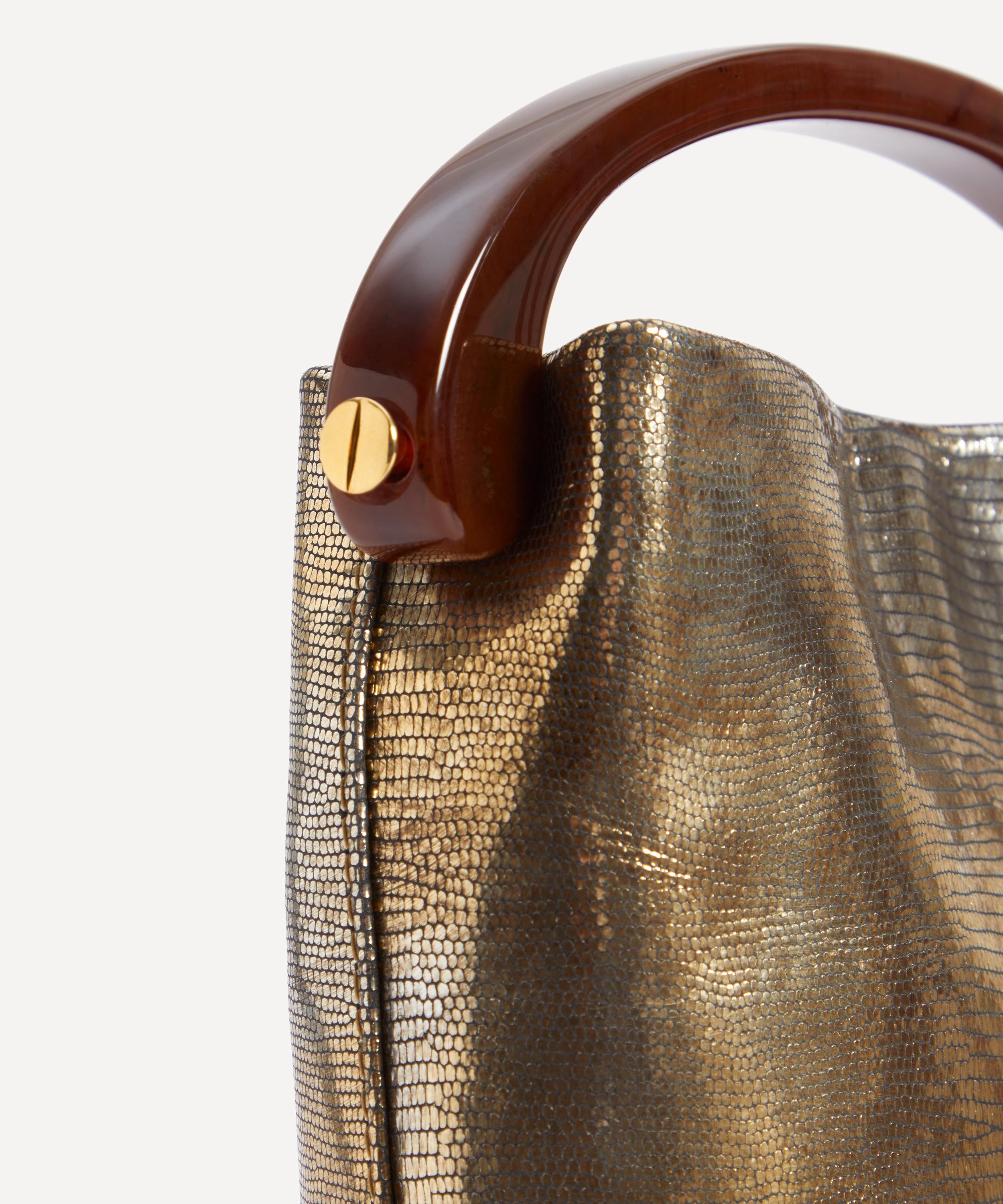 Dries Van Noten - Iguana Print Leather Crossbody Bag image number 4