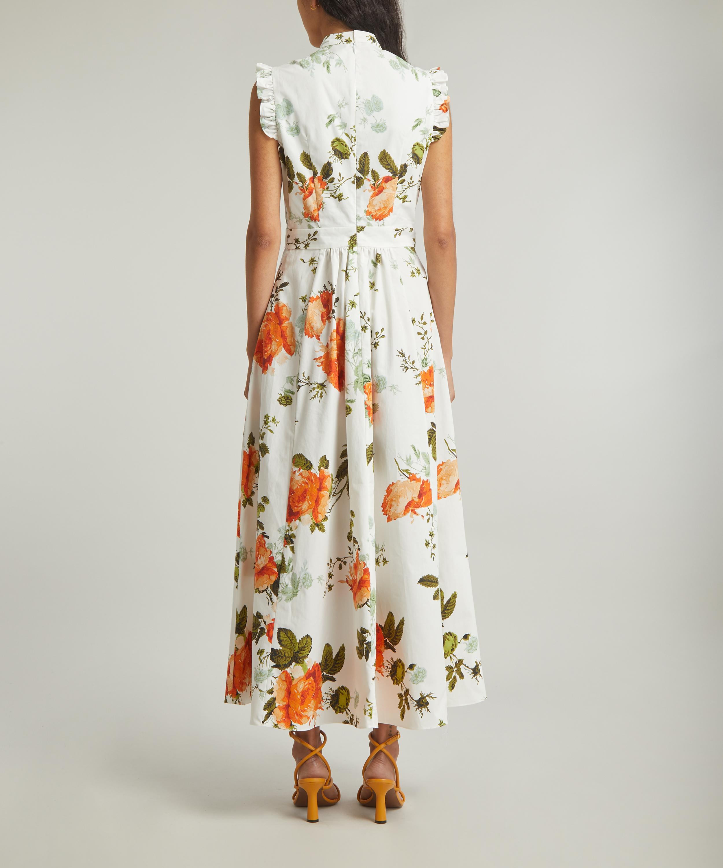 Erdem - Sleeveless Cotton Poplin Midi-Dress image number 3