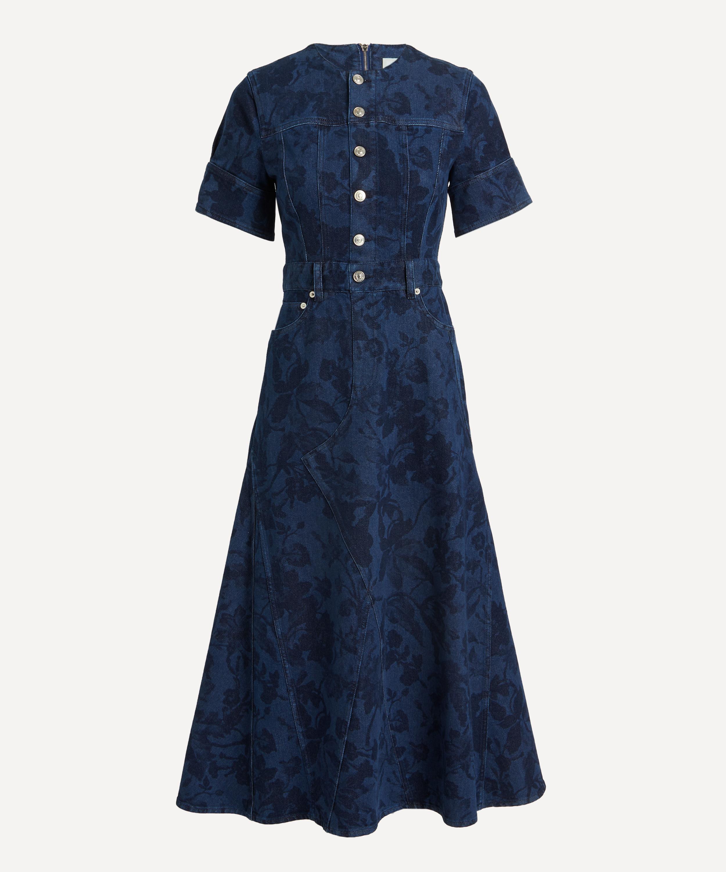 Erdem - Denim Asthall Garden Midi-Dress