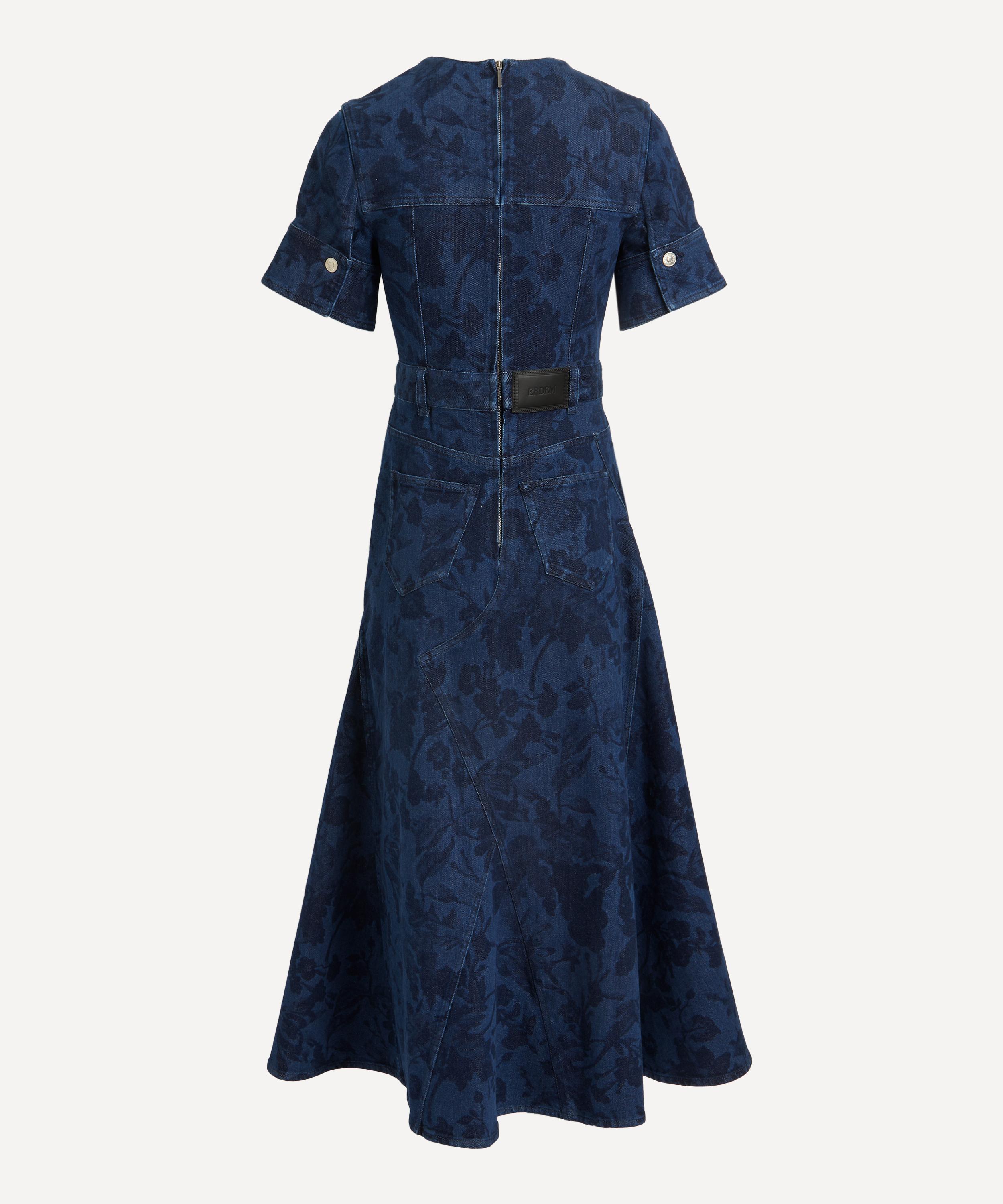 Erdem - Denim Asthall Garden Midi-Dress image number 2