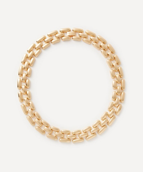 Kenneth Jay Lane - 14ct Gold-Plated Square Link Chain Necklace