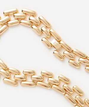 Kenneth Jay Lane - 14ct Gold-Plated Square Link Chain Necklace image number 1
