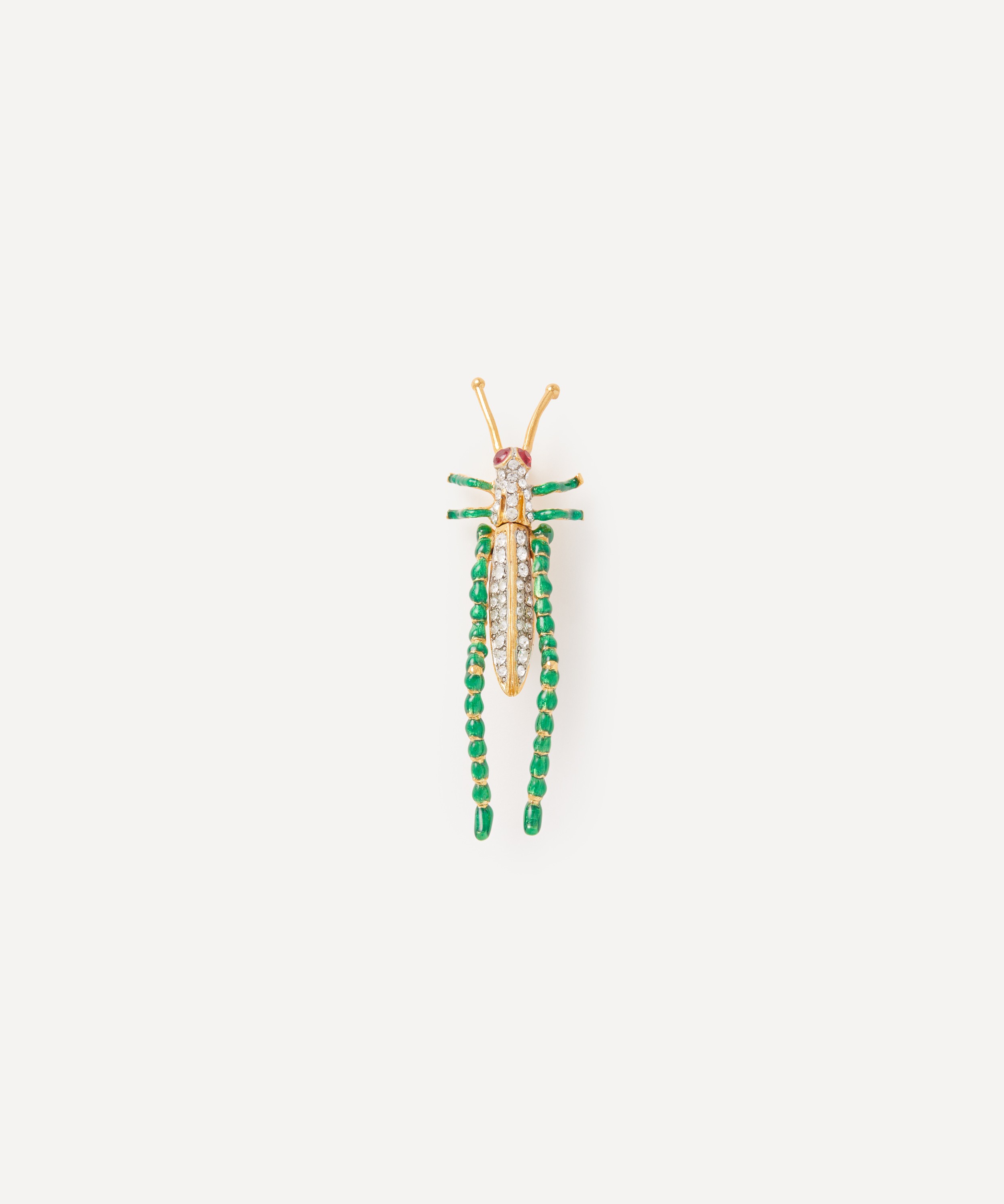 Kenneth Jay Lane - Gold-Plated Cricket Brooch
