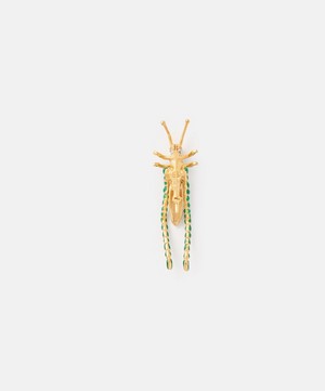 Kenneth Jay Lane - Gold-Plated Cricket Brooch image number 2