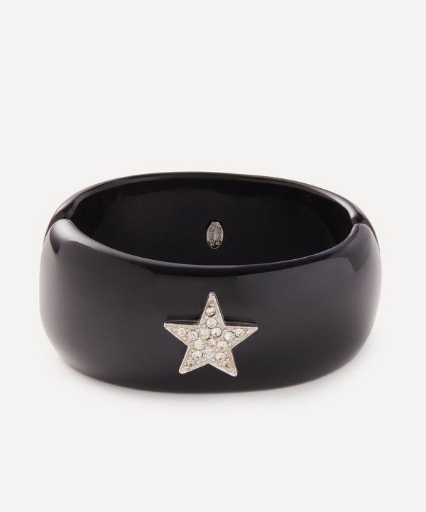 Kenneth Jay Lane - Gold-Plated Narrow Crystal Star Cuff Bracelet image number null