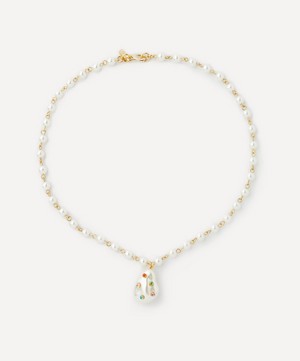 Kenneth Jay Lane - Gold-Plated Pearl Pendant Necklace image number 0