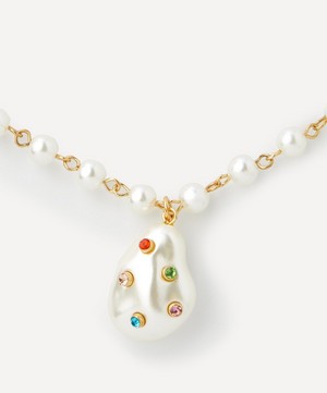 Kenneth Jay Lane - Gold-Plated Pearl Pendant Necklace image number 1