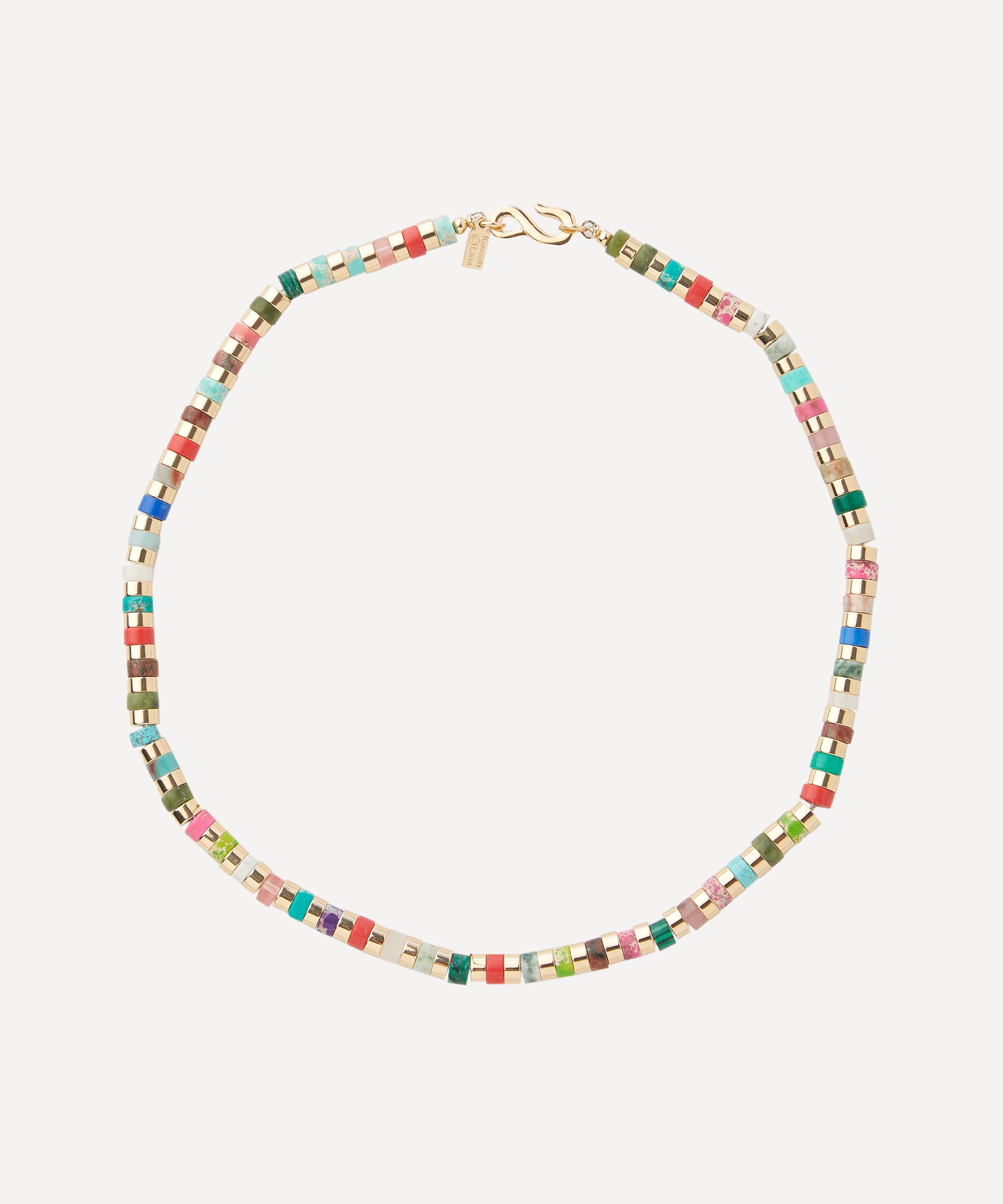 Kenneth Jay Lane - Gold-Plated Gemstone Beaded Necklace image number 0