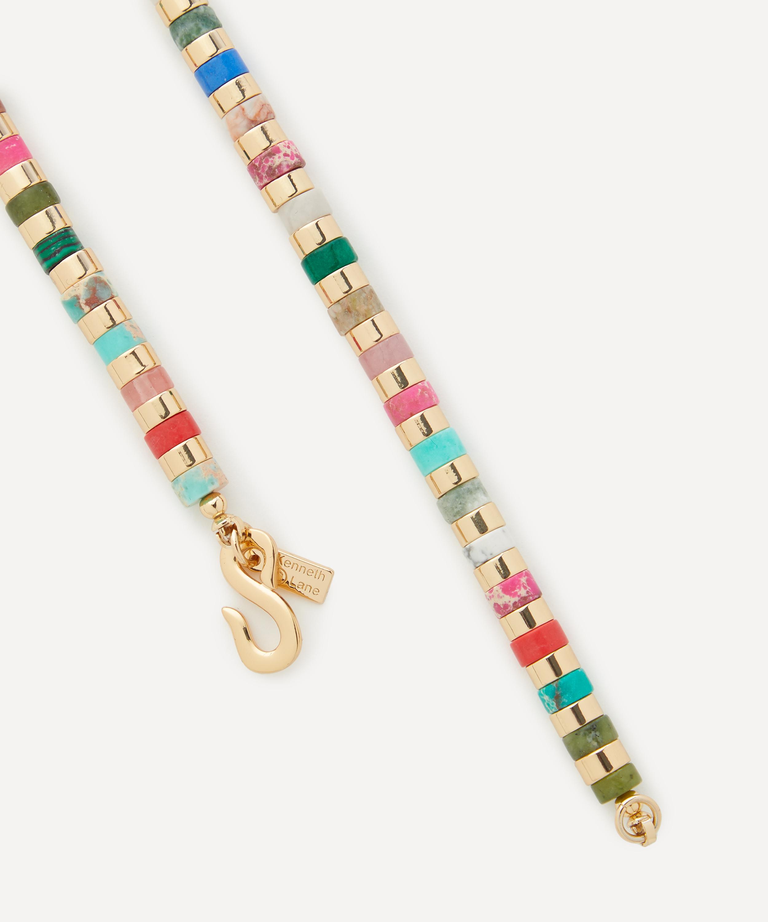 Kenneth Jay Lane - Gold-Plated Gemstone Beaded Necklace image number 1