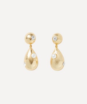 Kenneth Jay Lane - Gold-Plated Pearl Drop Earrings image number 0