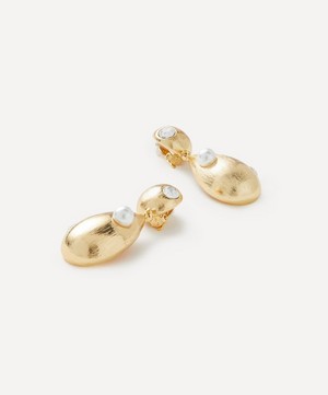 Kenneth Jay Lane - Gold-Plated Pearl Drop Earrings image number 1