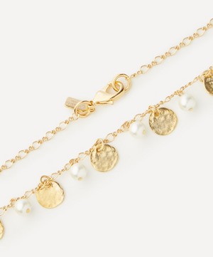 Kenneth Jay Lane Gold-Plated Coin and Pearl Necklace | Liberty