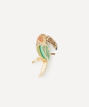 Kenneth Jay Lane - Gold-Plated Toucan Brooch image number 1