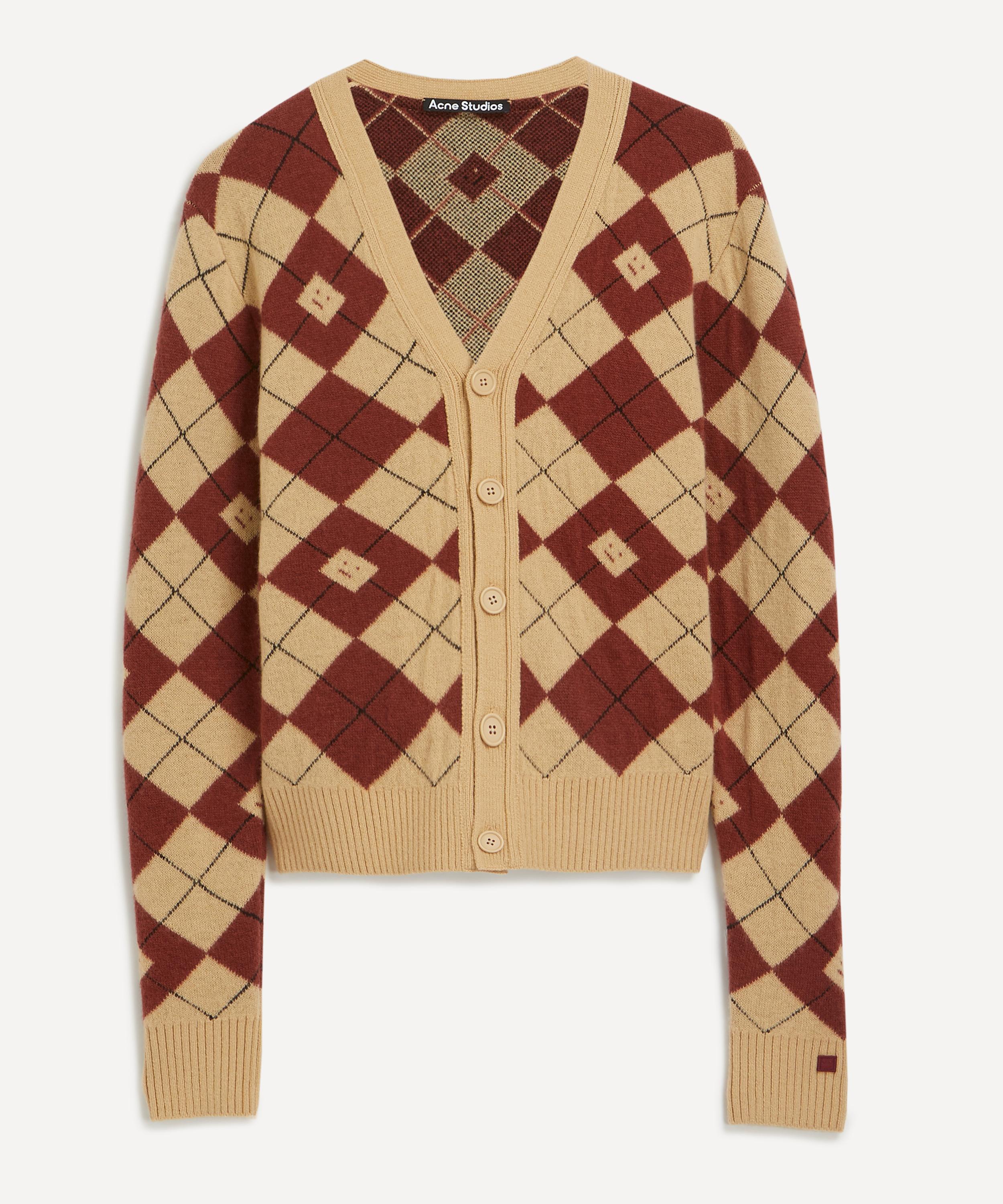 Argyle Jacquard Cardigan