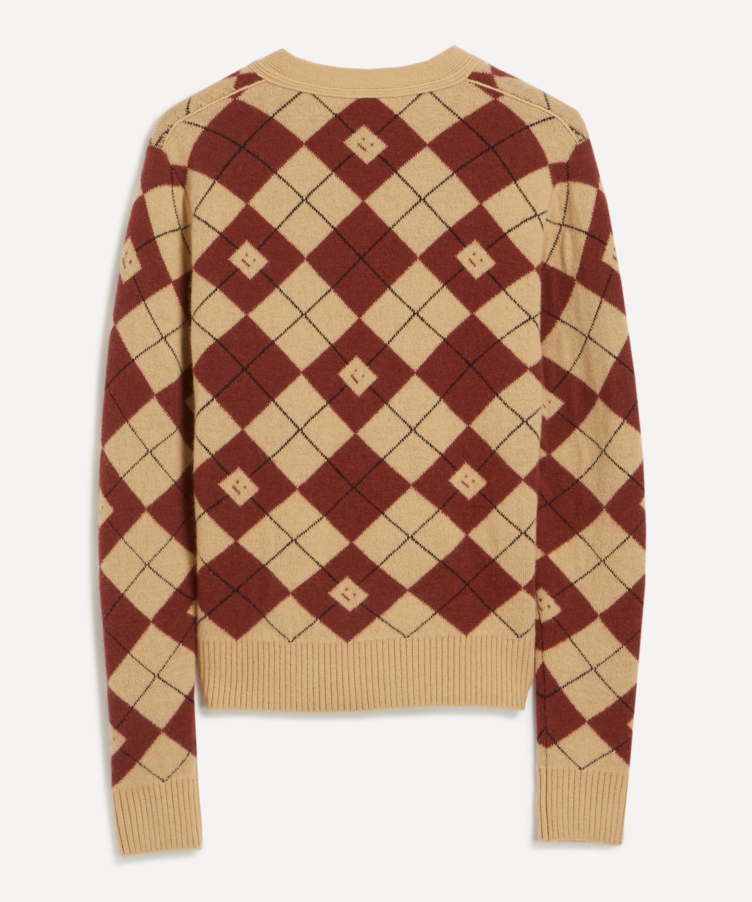 Acne Studios - Argyle Jacquard Cardigan image number 2