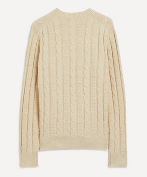 Acne Studios - Cable Knit Face Logo Jumper image number 2
