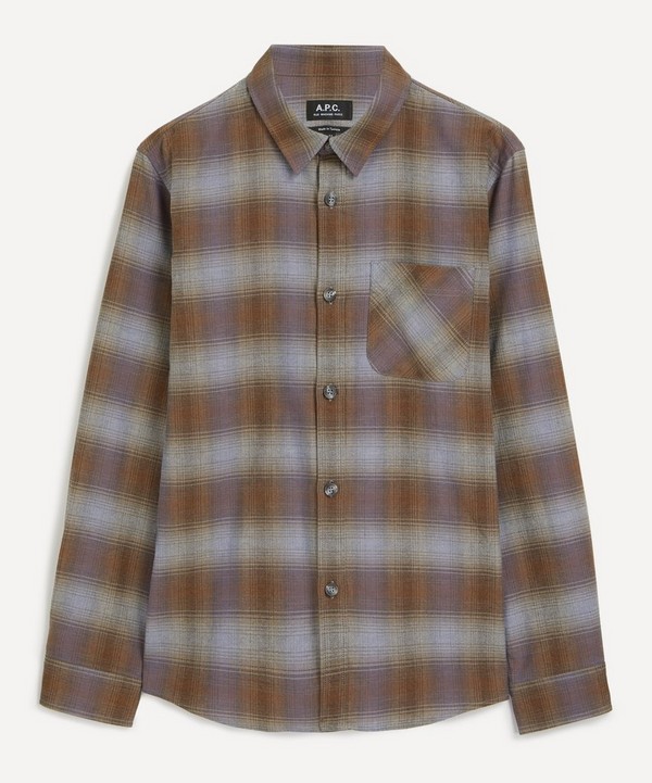 A.P.C. - Trek Button Down Check Shirt image number null