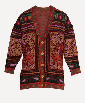 FARM Rio - Mixed Tapestry Prints Cardigan image number 0