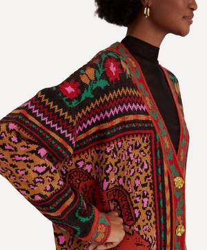 FARM Rio - Mixed Tapestry Prints Cardigan image number 3