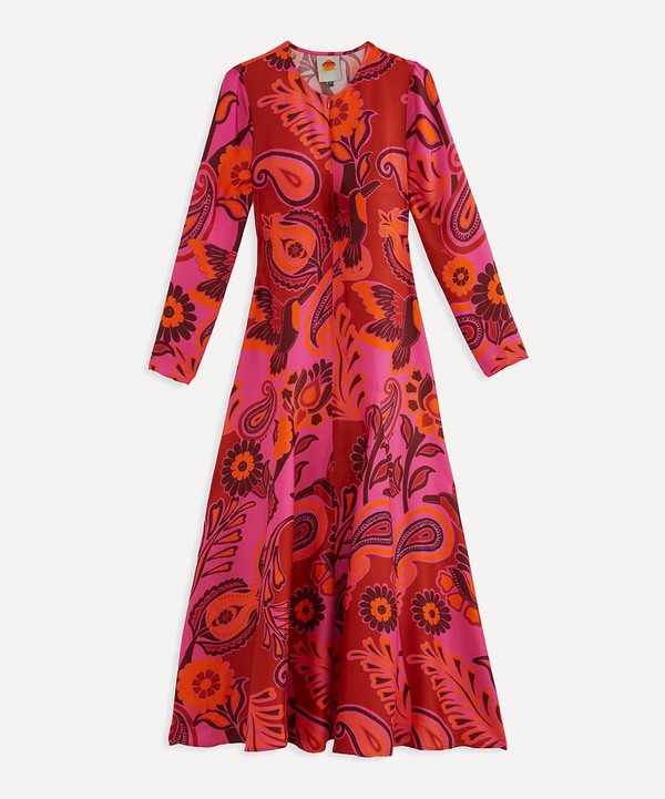 FARM Rio - Pink Bold Floral Maxi-Dress image number null