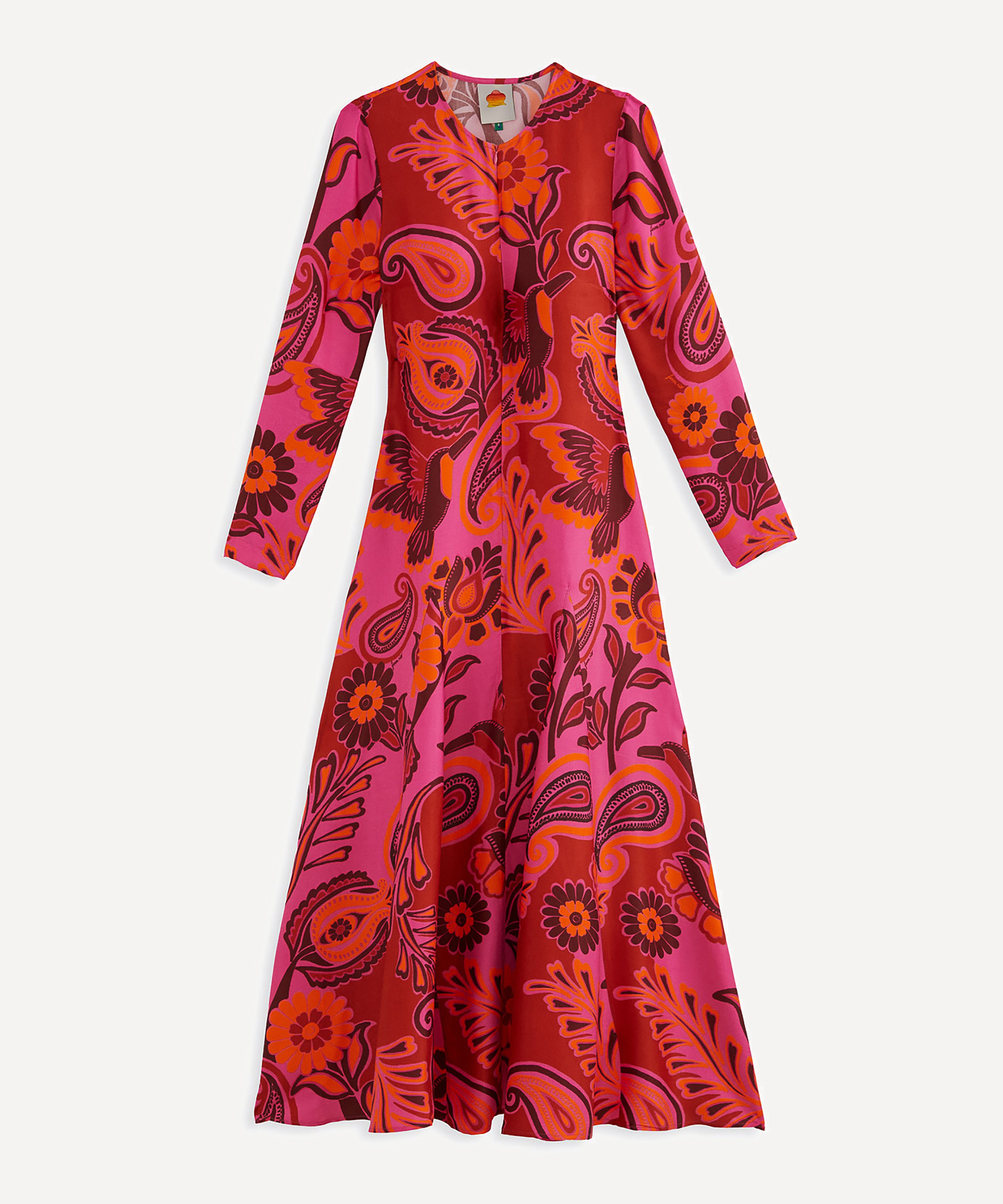 FARM Rio - Pink Bold Floral Maxi-Dress image number 0