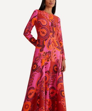 FARM Rio - Pink Bold Floral Maxi-Dress image number 1
