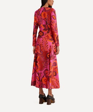 FARM Rio - Pink Bold Floral Maxi-Dress image number 2
