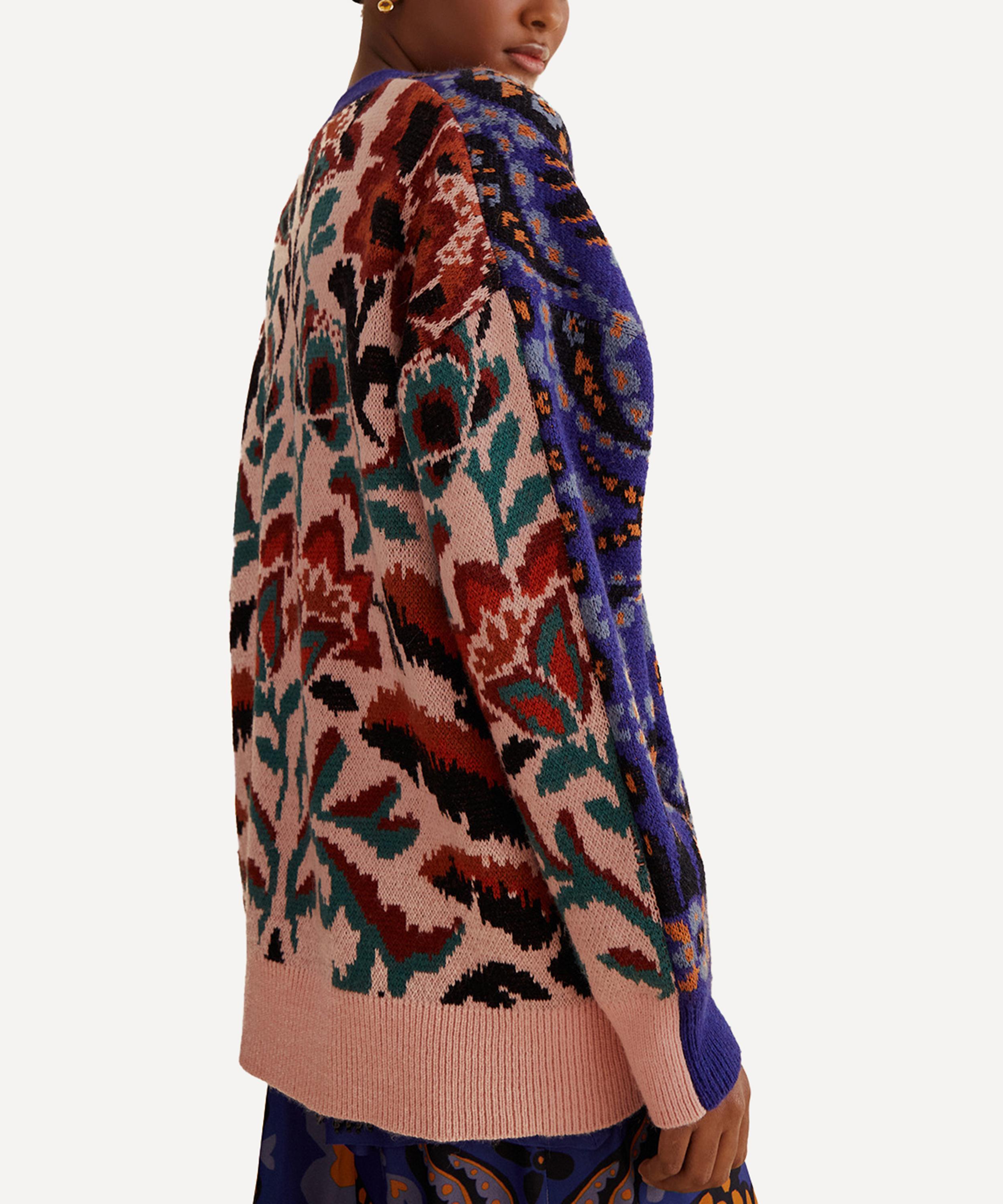 FARM Rio - Toucans Scarf Mixed Prints Cardigan image number 2