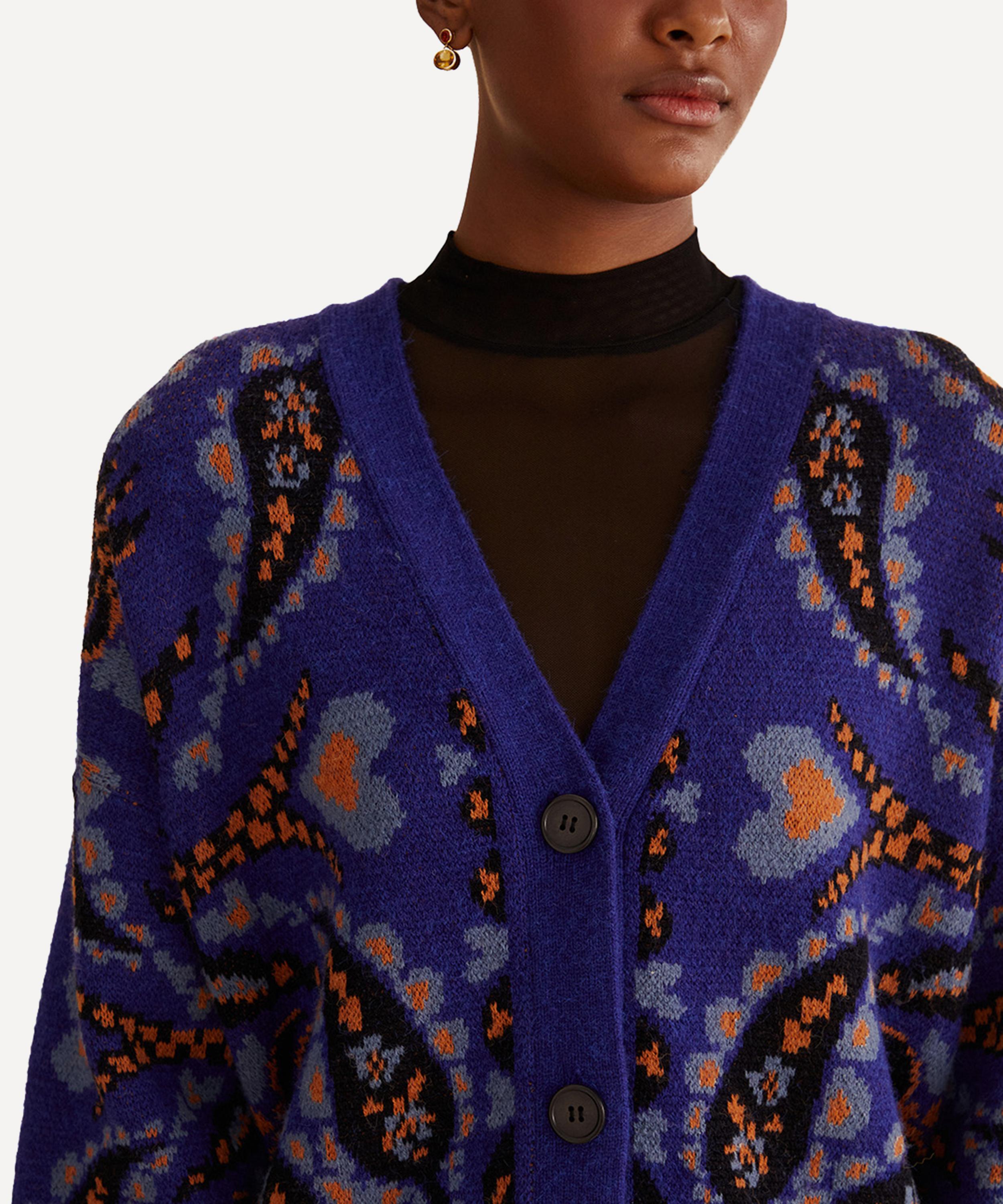 FARM Rio - Toucans Scarf Mixed Prints Cardigan image number 3