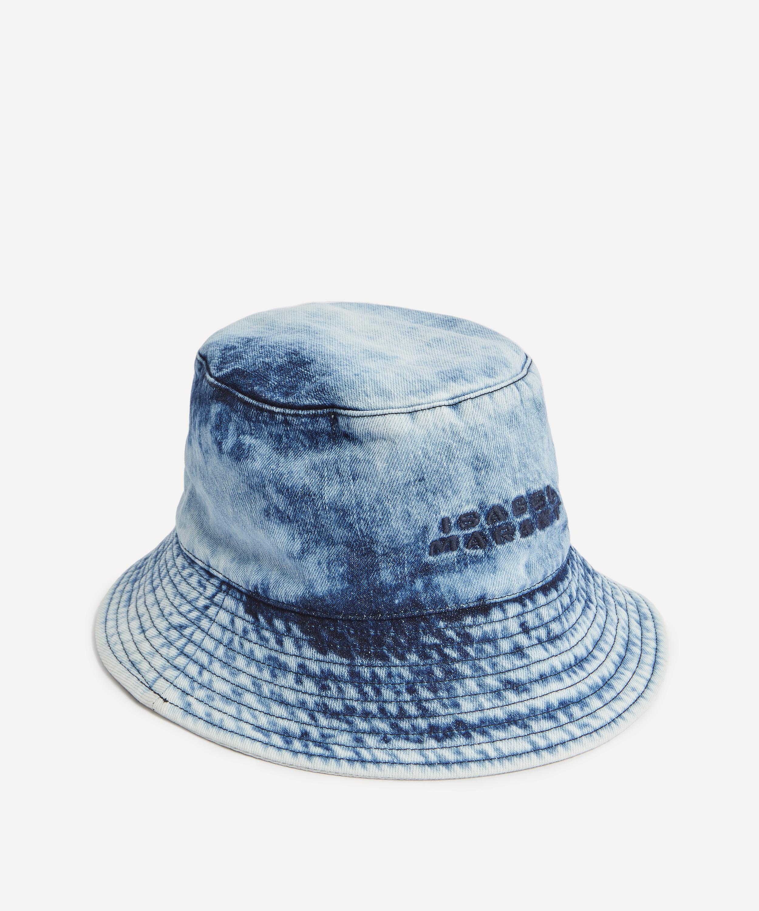 Isabel Marant - Giorgia Embroidered Logo Denim Bucket Hat image number 0