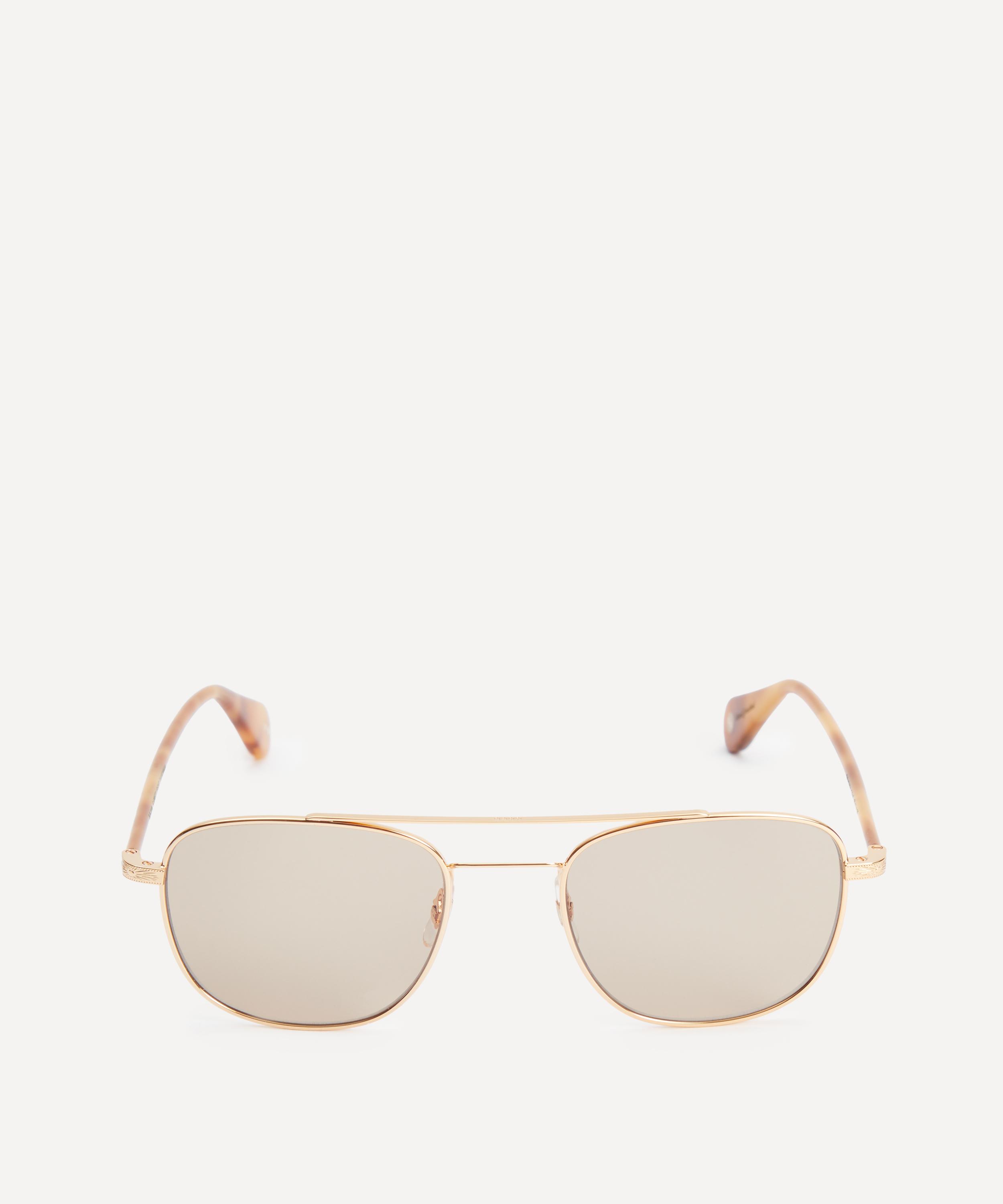 Garrett Leight - Clubhouse II Metal Aviator Sunglasses image number 0