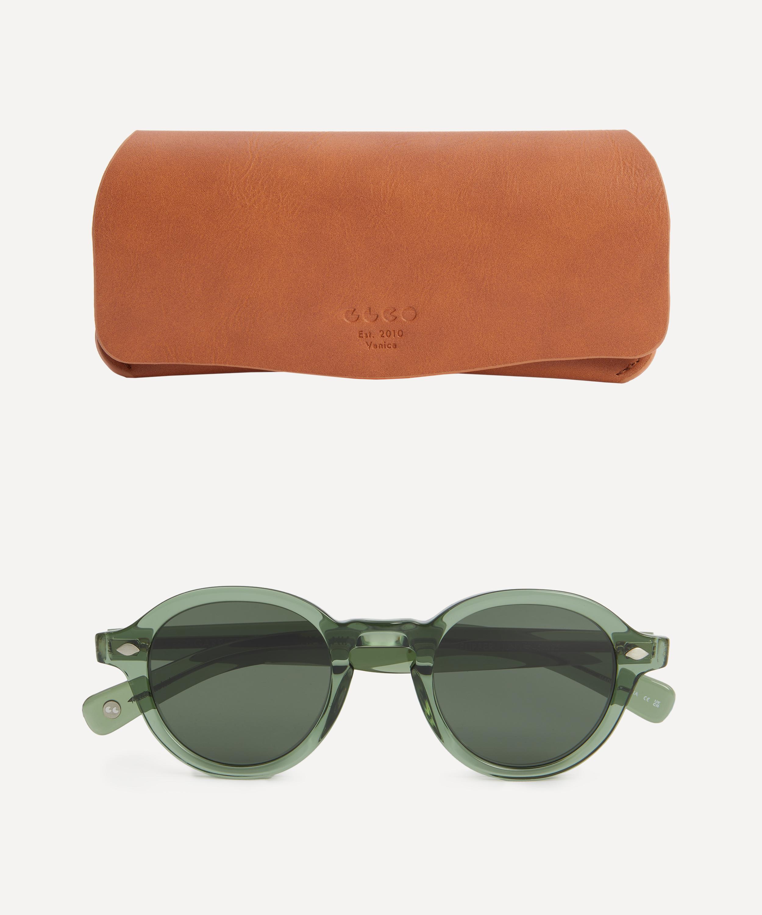 Garrett Leight - Flipper Juniper Round Sunglasses image number 3