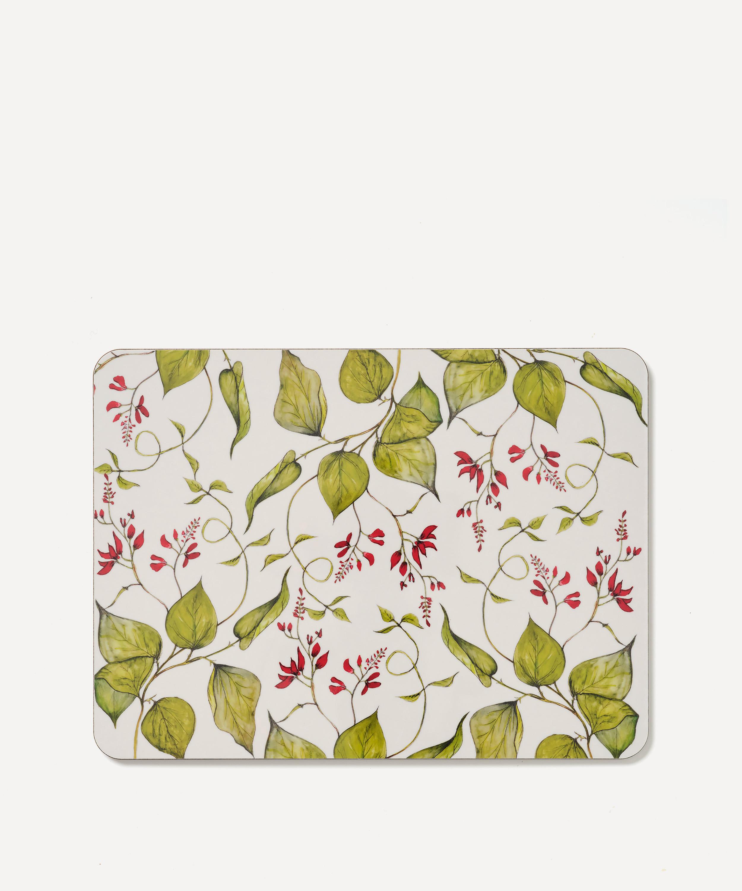 Thyme Linen - Vegetable Leaves Placemats Set of Four image number 1